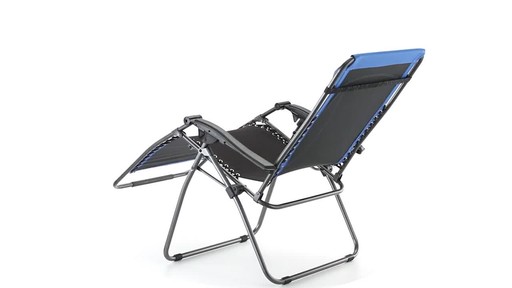 Guide Gear Oversized 500 lb. Zero Gravity Chair Blue 360 View - image 7 from the video