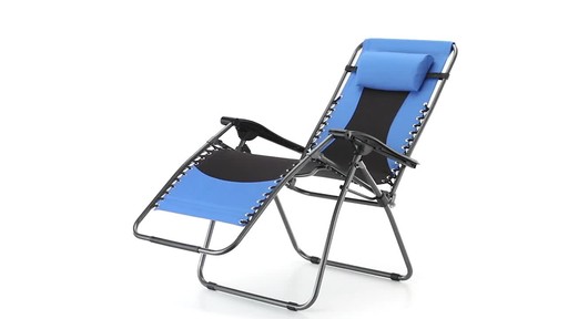 Guide Gear Oversized 500 lb. Zero Gravity Chair Blue 360 View - image 9 from the video