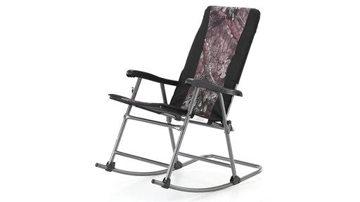 Guide Gear Oversized Rocking Camp Chair 500 lb. Capacity Mossy Oak Break Up Country 360 View - image 3 from the video