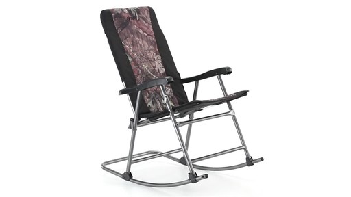 Guide Gear Oversized Rocking Camp Chair 500 lb. Capacity Mossy Oak Break Up Country 360 View - image 6 from the video