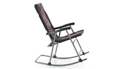 Guide Gear Oversized Rocking Camp Chair 500 lb. Capacity Mossy Oak Break Up Country 360 View - image 7 from the video