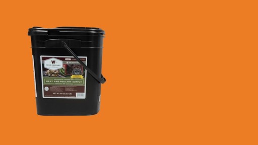 Wise Company Freeze Dried Meat & Poultry Bucket 60 Servings - image 8 from the video
