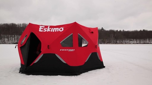 Eskimo FatFish 6120I Insulated Six-Sided Ice Fishing Shelter - image 2 from the video