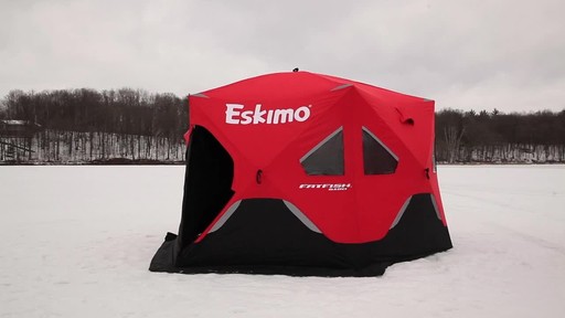 Eskimo FatFish 6120I Insulated Six-Sided Ice Fishing Shelter - image 9 from the video