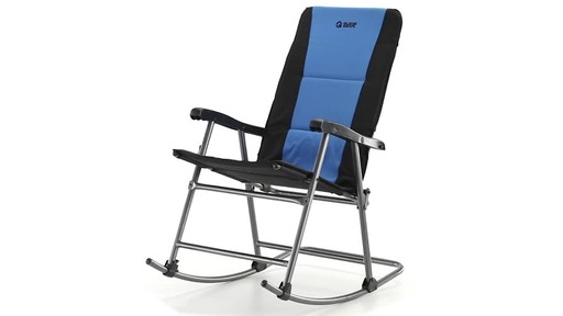 Guide Gear Oversized Rocking Camp Chair 500 lb. Capacity Blue 360 View - image 1 from the video