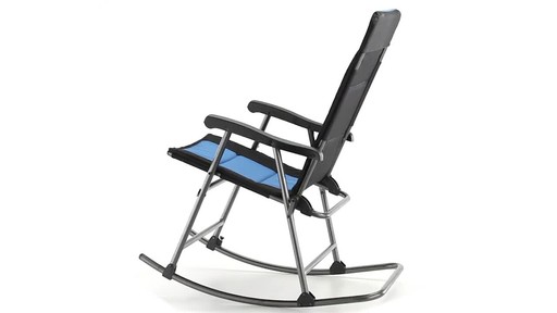 Guide Gear Oversized Rocking Camp Chair 500 lb. Capacity Blue 360 View - image 10 from the video