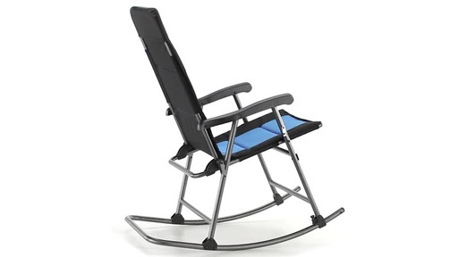 Guide Gear Oversized Rocking Camp Chair 500 lb. Capacity Blue 360 View - image 5 from the video
