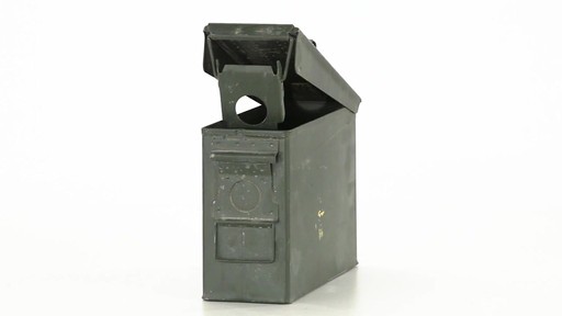 U.S. Military Surplus .30 Caliber Ammo Can Used 360 View - image 5 from the video
