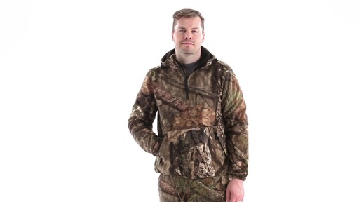 Guide Gear Men's Whist Pullover Hunting Jacket with W3 Fleece 360 View - image 8 from the video