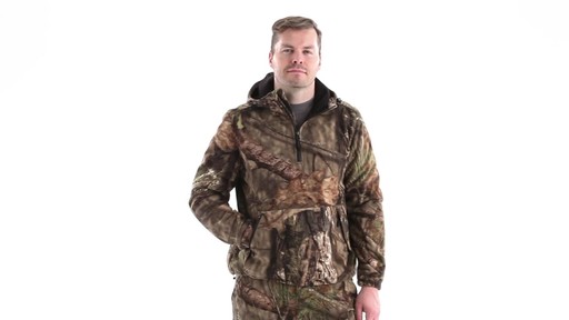 Guide Gear Men's Whist Pullover Hunting Jacket with W3 Fleece 360 View - image 9 from the video