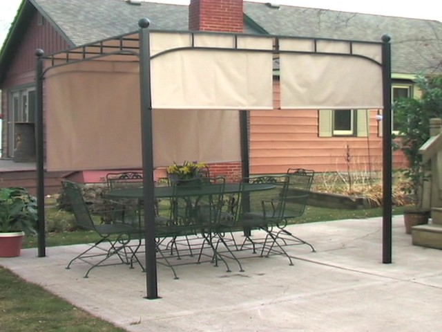 CASTLECREEK Pergola with Adjustable Shade - image 1 from the video