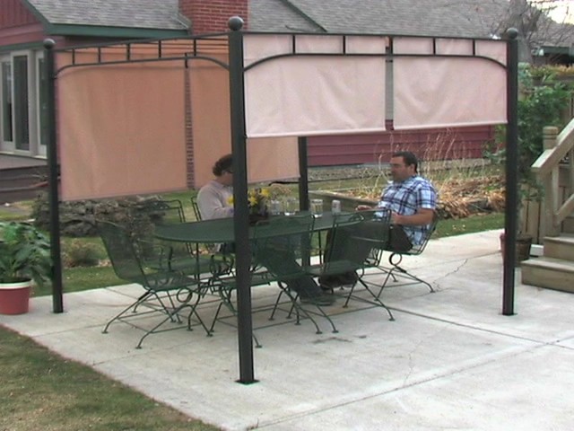 CASTLECREEK Pergola with Adjustable Shade - image 8 from the video