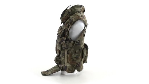 Polish NATO Military Surplus Flak Vest Used 360 View - image 7 from the video
