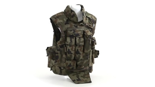 Polish NATO Military Surplus Flak Vest Used 360 View - image 9 from the video
