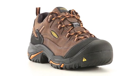 KEEN Utility Men's Braddock Waterproof Low Soft Toe Work Shoes 360 View - image 1 from the video