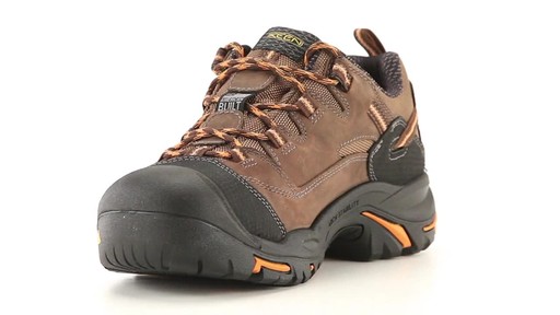 KEEN Utility Men's Braddock Waterproof Low Soft Toe Work Shoes 360 View - image 3 from the video