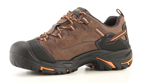 KEEN Utility Men's Braddock Waterproof Low Soft Toe Work Shoes 360 View - image 4 from the video