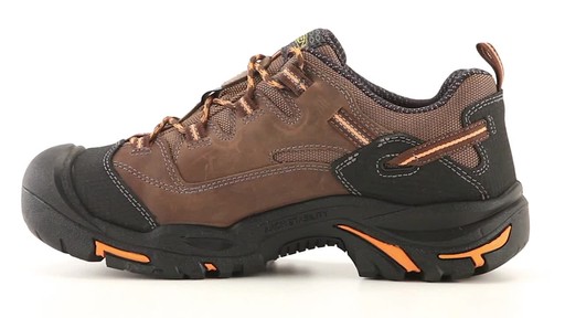 KEEN Utility Men's Braddock Waterproof Low Soft Toe Work Shoes 360 View - image 5 from the video