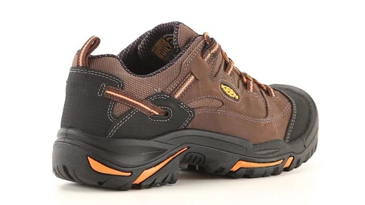 KEEN Utility Men's Braddock Waterproof Low Soft Toe Work Shoes 360 View - image 9 from the video