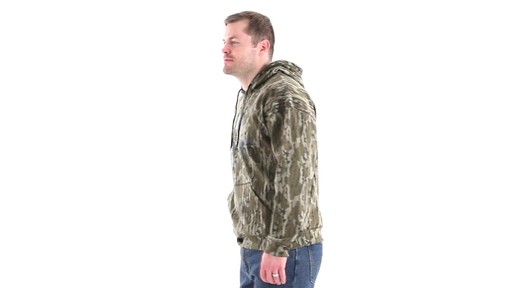 Guide Gear Men's Mossy Oak Bottomland Camo Hoodie 360 View - image 8 from the video