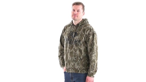 Guide Gear Men's Mossy Oak Bottomland Camo Hoodie 360 View - image 9 from the video