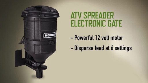 Moultrie ATV Seed Spreader with Electric Feed Gate. - image 5 from the video