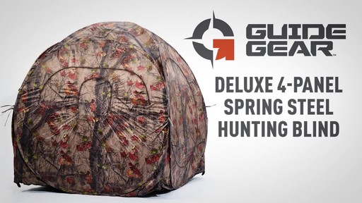 Guide Gear Deluxe 4-panel Spring Steel Hunting Blind - image 1 from the video