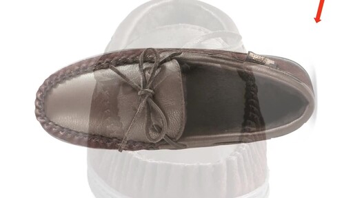 Guide Gear Men's Moccasin Slippers Deerskin - image 5 from the video