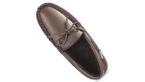 Guide Gear Men's Moccasin Slippers Deerskin - image 6 from the video