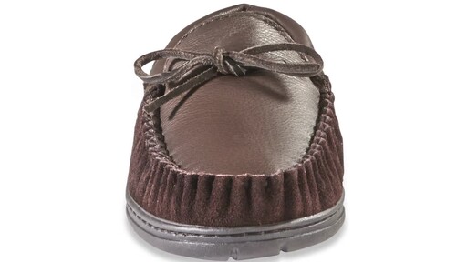 Guide Gear Men's Moccasin Slippers Deerskin - image 9 from the video