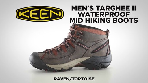 KEEN Men's Targhee II Waterproof Mid Hiking Boots - image 1 from the video
