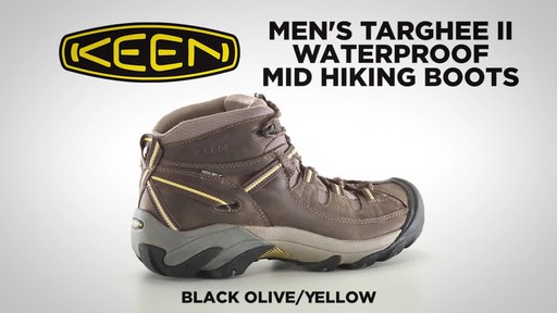 KEEN Men's Targhee II Waterproof Mid Hiking Boots - image 2 from the video
