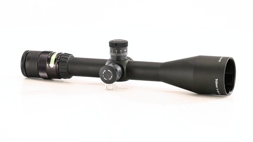 Trijicon AccuPoint 2.5-10x56mm Rifle Scope Green Mil-Dot Crosshair Reticle 360 View - image 4 from the video