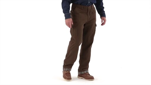 Guide Gear Men's Flannel Lined Cargo Pants 360 View - image 1 from the video