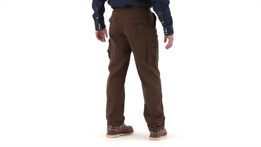 Guide Gear Men's Flannel Lined Cargo Pants 360 View - image 4 from the video