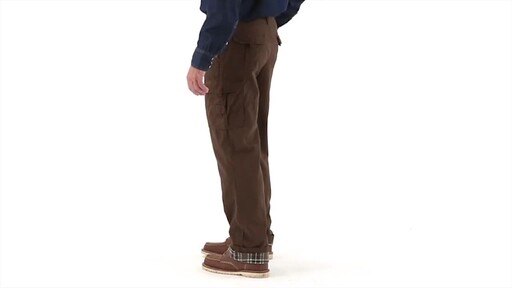 Guide Gear Men's Flannel Lined Cargo Pants 360 View - image 7 from the video