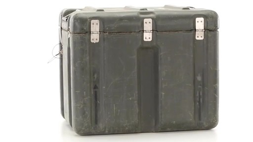 U.S. Military Surplus Aeronautics Shipping Container Used - image 1 from the video