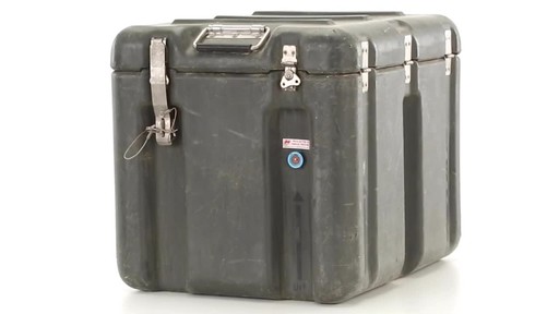 U.S. Military Surplus Aeronautics Shipping Container Used - image 2 from the video