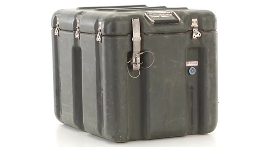 U.S. Military Surplus Aeronautics Shipping Container Used - image 3 from the video