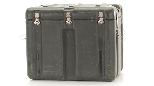 U.S. Military Surplus Aeronautics Shipping Container Used - image 4 from the video