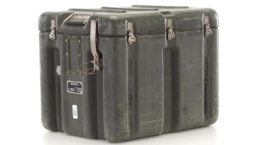 U.S. Military Surplus Aeronautics Shipping Container Used - image 5 from the video
