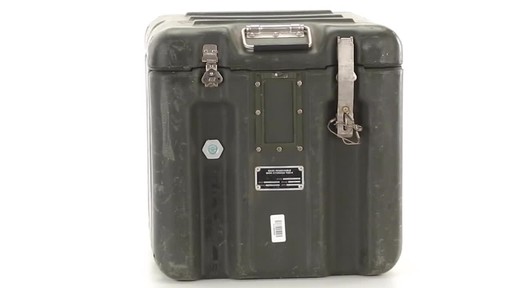 U.S. Military Surplus Aeronautics Shipping Container Used - image 6 from the video