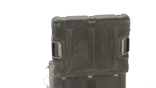 U.S. Military Surplus Aeronautics Shipping Container Used - image 7 from the video