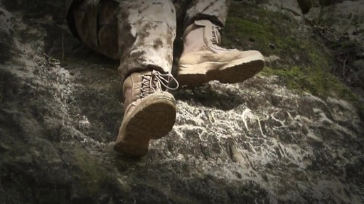 HQ ISSUE Men's Waterproof Combat Boots Side Zip Desert Tan - image 4 from the video