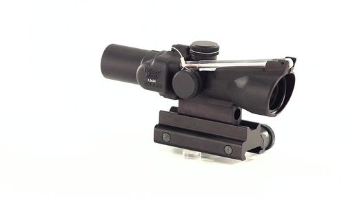 Trijicon 1.5x24mm Compact ACOG Scope, Dual Illuminated Red 8 MOA Triangle Reticle 360 View - image 3 from the video