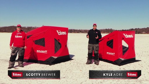Eskimo EVO 1iT Crossover Ice Fishing Shelter - image 4 from the video