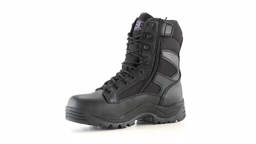 HQ ISSUE Men's Waterproof Side Zip Tactical Boots 360 View - image 1 from the video