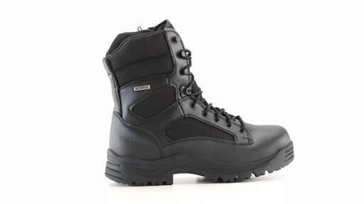 HQ ISSUE Men's Waterproof Side Zip Tactical Boots 360 View - image 6 from the video