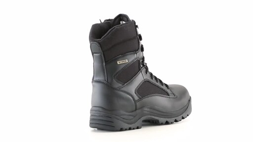HQ ISSUE Men's Waterproof Side Zip Tactical Boots 360 View - image 7 from the video