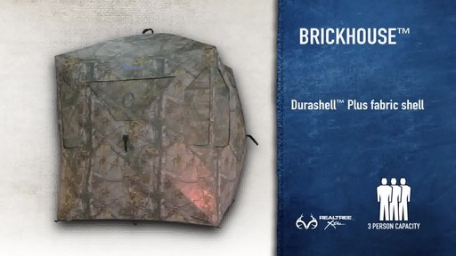 Brickhouse Hub Hunting Blind Realtree Xtra - image 2 from the video